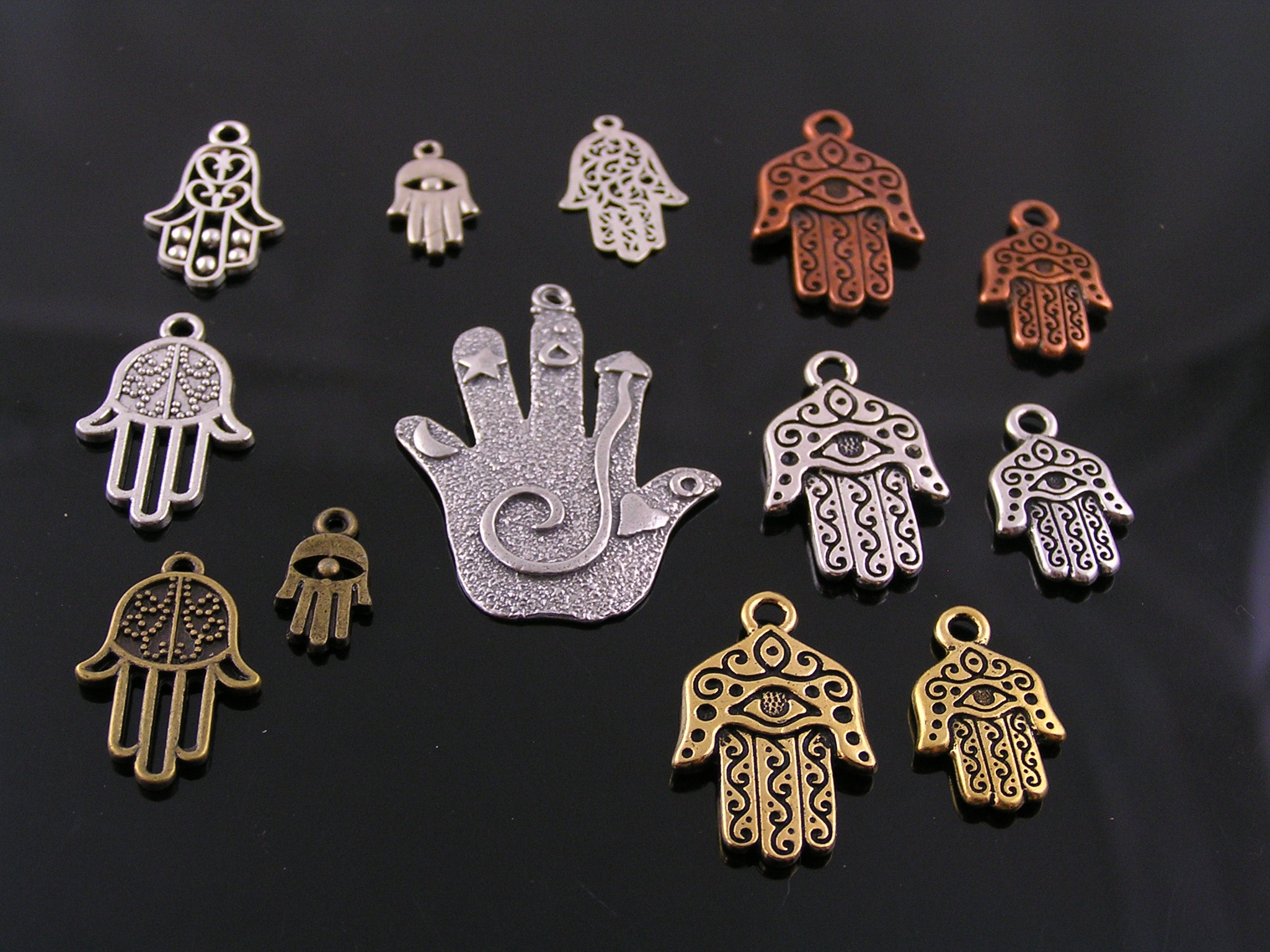 Hamsa Hand Charms and Pendants