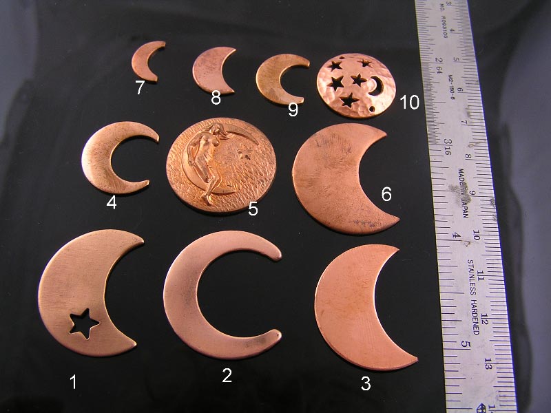 Copper Moon Pendants