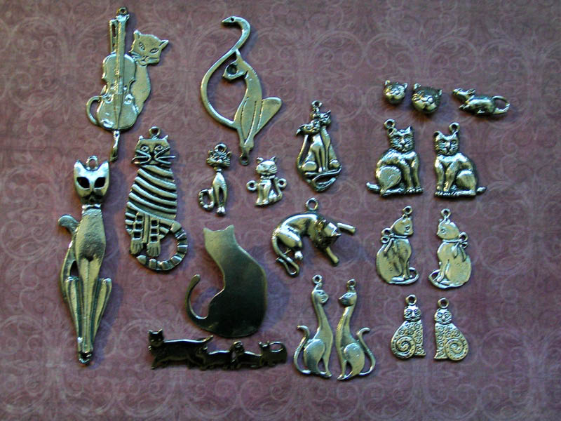 Cat Pendants, Hand-Cast in Australia