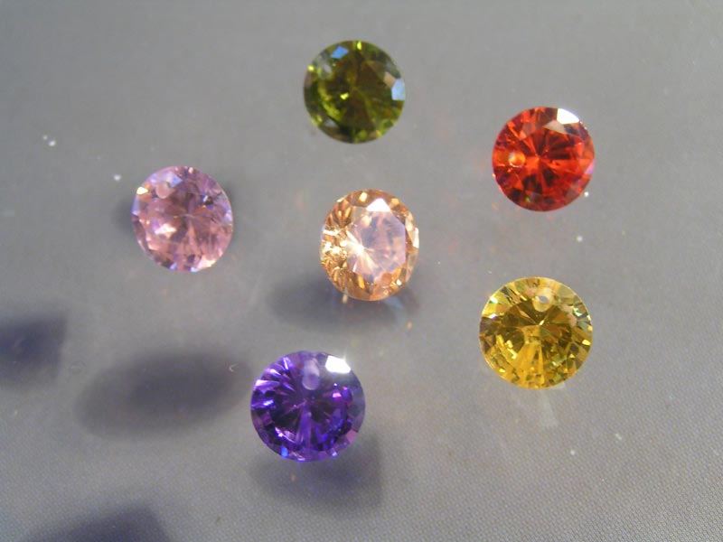 Brilliant Cut Cubic Zirconia, 2ct, 8mm diameter