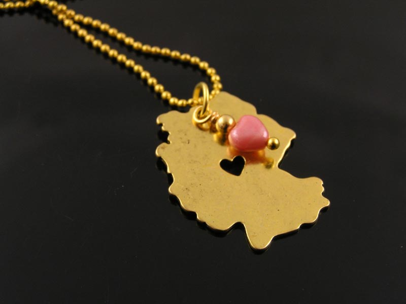 Germany Map Necklace