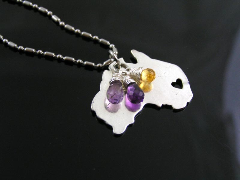 Australia Map Necklace