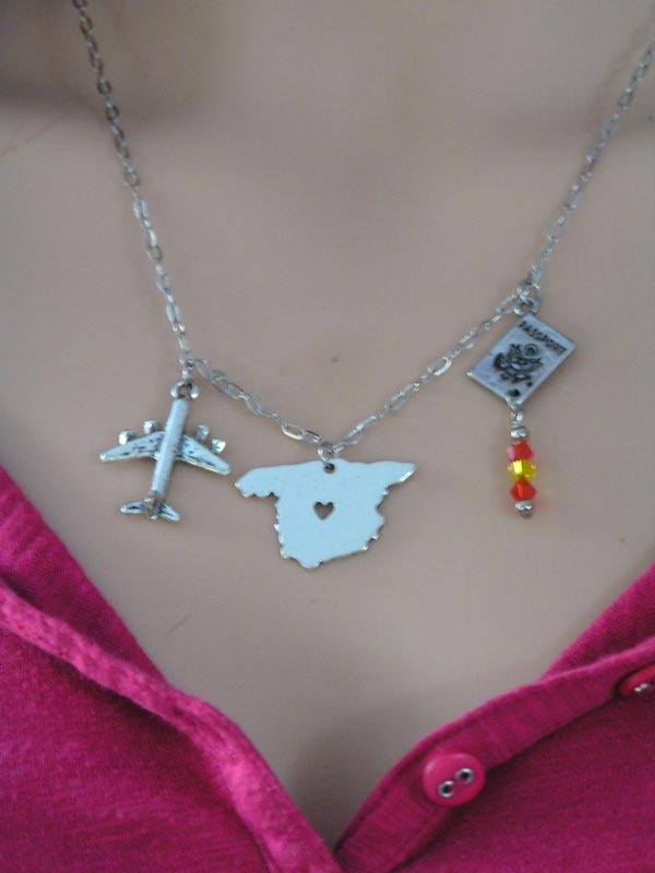 Spain Map Necklace