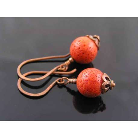 Coral Earrings