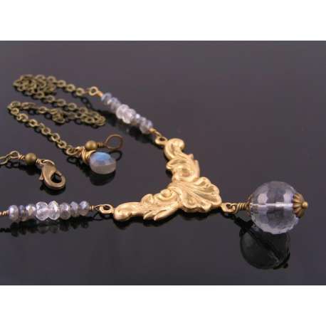Mystic Quartz and Labradorite Necklace