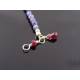 Evil Eye Protection Necklace, Sterling Silver with Sodalite and Ruby 