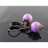 Cute Earrings with Phosphosiderite, Rare Gemstone