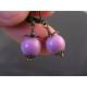 Cute Earrings with Phosphosiderite, Rare Gemstone