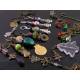 Long Christmas Earrings, Light Weight Lucite
