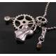 Steampunk Necklace with Tourmaline