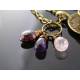 Culinary Necklace with Garnet, Amethyst, Rose Quartz, Labradorite and Ruby