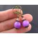 Purple Lucite Earrings