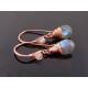 Labradorite Copper Earrings