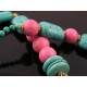 Chunky Turquoise, Rhodonite and Vermeil Necklace