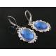 Blue Mirror Earrings