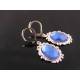 Blue Mirror Earrings