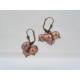 Copper Pearl Pom Pom Earrings