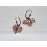 Copper Pearl Pom Pom Earrings