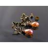 Bright Crystal Flower Earrings