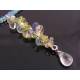 Sea Glass - Gemstone Necklace with Blue Topaz, Vesuvianite, Tanzanite