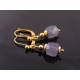 Faceted Iolite Cube Earrings