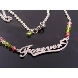 Forever Necklace with Crystals