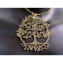 Tree of Life Necklace with Crystals