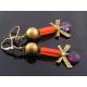 Bright Czech Glass Bow Earrings