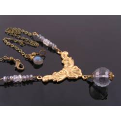 Mystic Quartz and Labradorite Necklace