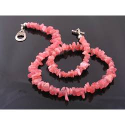 Rhodochrosite Nugget Necklace