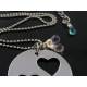 Partnership Necklace, Rose Quartz and Lilac Quartz Necklace