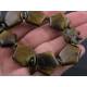 Tiger's Eye Bracelet with Carved Mookaite Flower
