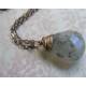 Green Dot Rutilated Quartz Necklace