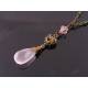 Gorgeous Rose Quartz and Filigree Heart Necklace