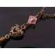 Gorgeous Rose Quartz and Filigree Heart Necklace