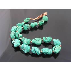 Large Chunky Turquoise Necklace