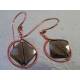 Framed Smokey Quartz Earrings