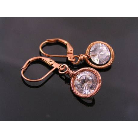 Brilliant Cut Solitaire Cubic Zirconia Earrings