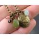 Globe, Vesuvianite, Tourmaline and Aquamarine Charm Necklace