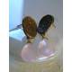 Rose Quartz Earrings, Ear Studs