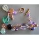 Hand Wire Wrapped Fluorite Bracelet