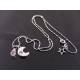 Crystal Set Crescent Moon Necklace