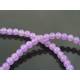 Amethyst and Hand Stamped Charm Necklace