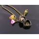Heart Trinket Box Charm Necklace, Prayer Box, Locket Necklace