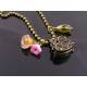 Heart Trinket Box Charm Necklace, Prayer Box, Locket Necklace
