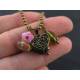 Heart Trinket Box Charm Necklace, Prayer Box, Locket Necklace