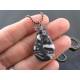 Zebra Jasper and Dragonfly Charm Necklace