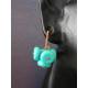 Turquoise Howlite Pom Pom Earrings