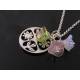 Four Season Necklace, Czech Flower Necklace