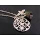 Four Season Necklace, Czech Flower Necklace